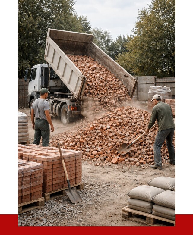 Бой кирпича в Большой Камне с доставкой от 4259 руб/куб | ПРОНЕРУДБль