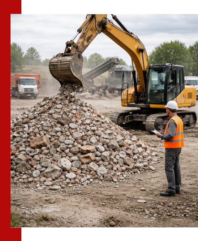 Доставка и вывоз строительного боя в Большой Камне