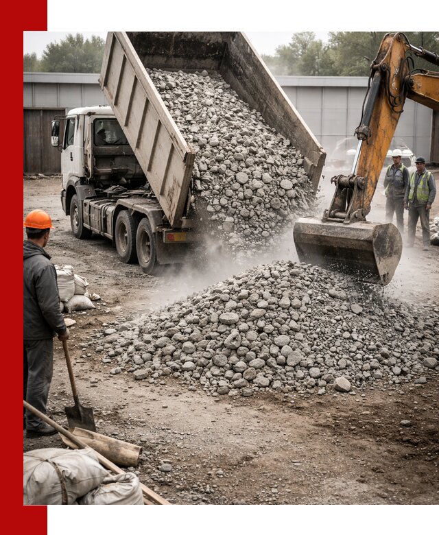 Доставка дробленого бетона в Большой Камне оптом и в розницу