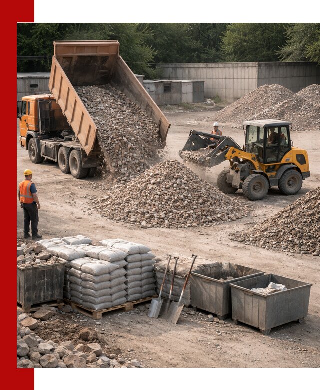 Вторичные материалы для отсыпки в Большой Камне — поставка и доставка