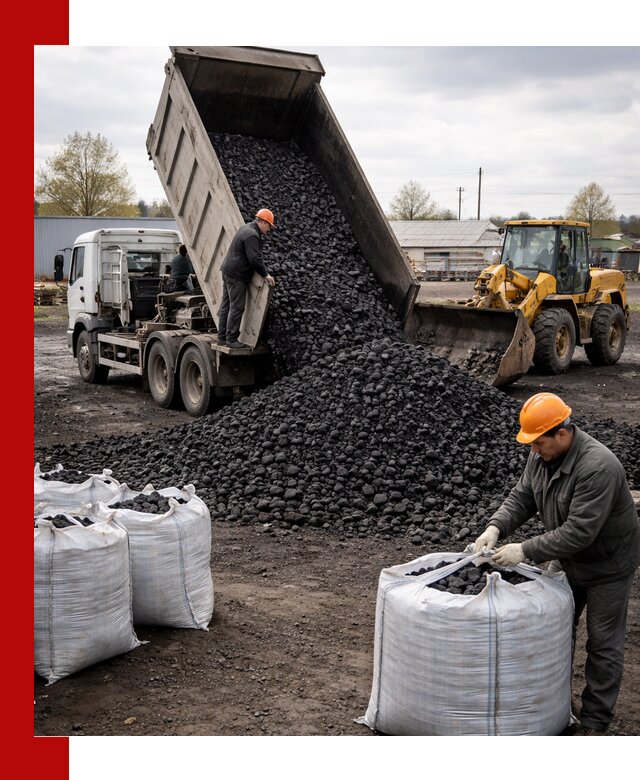 Доставка каменного угля в Большой Камне оптом и в розницу