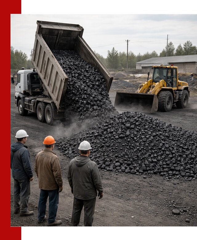 Доставка угля антрацита в Большой Камне с самосвалами и погрузкой