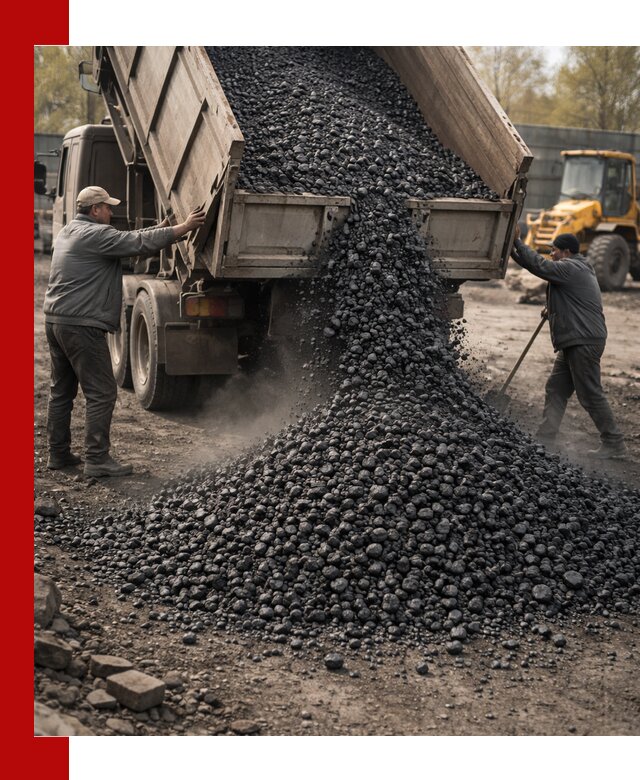 Доставка угля семечка самосвалами в Большой Камне