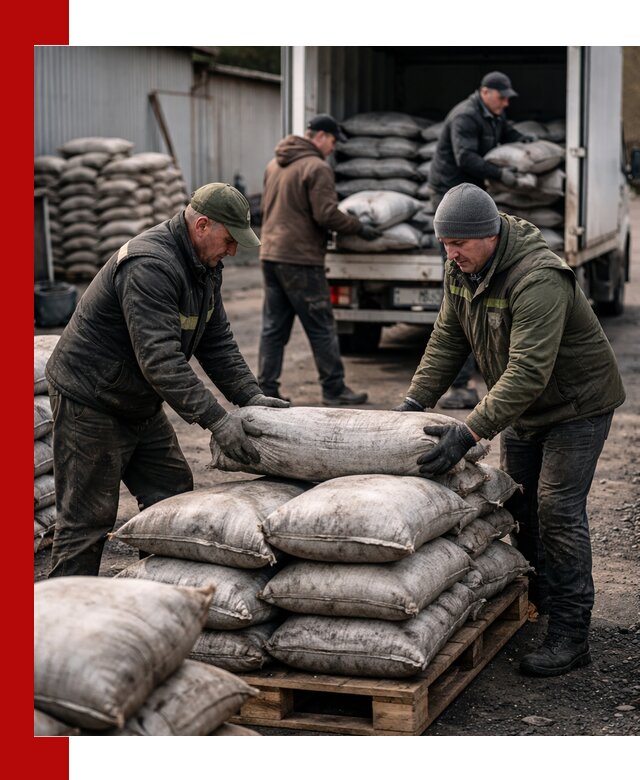Доставка угля в мешках по выгодным ценам в Большой Камне