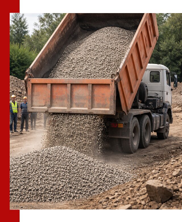 Доставка сыпучих материалов самосвалом в Большой Камне быстро и надежно