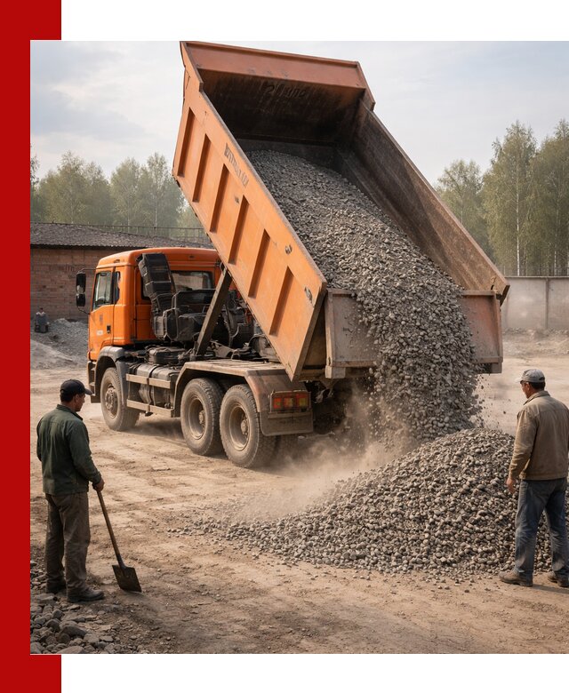 Доставка самосвалом 20 м3 в Большой Камне быстро и надежно