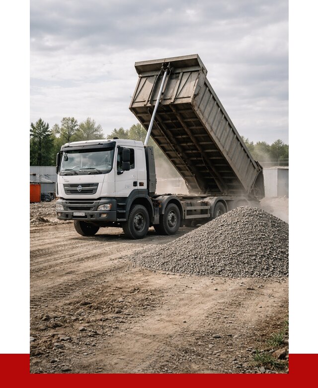 Доставка самосвалом 40 кубов в Большой Камне от 9127 р. | ПРОНЕРУДБль