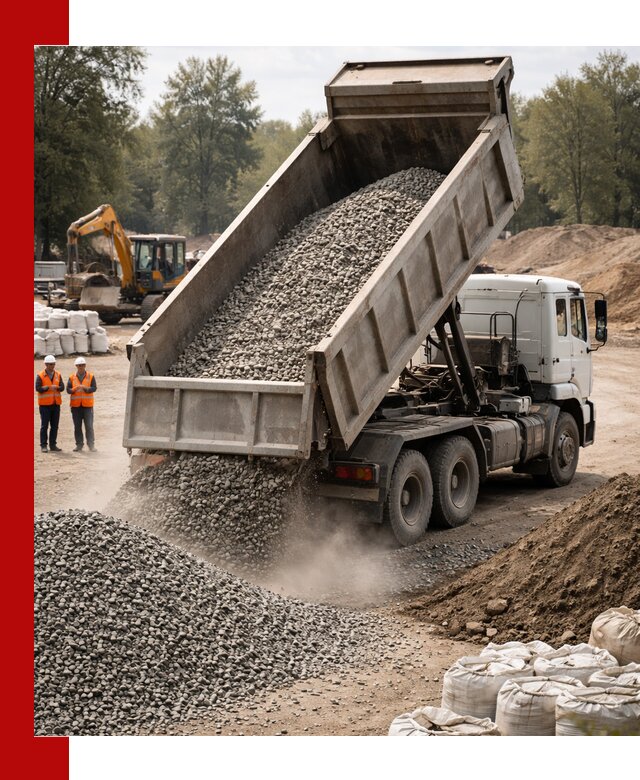 Аренда самосвала в Большой Камне для доставки сыпучих и нерудных материалов