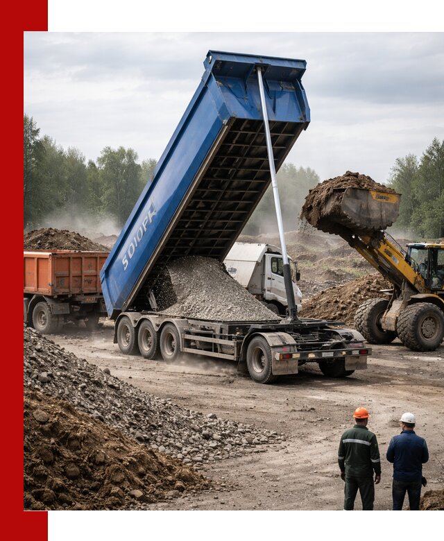 Аренда тонар 40 тонн в Большой Камне с доставкой материалов