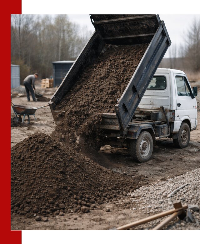 Аренда минисамосвала в Большой Камне для доставки сыпучих материалов