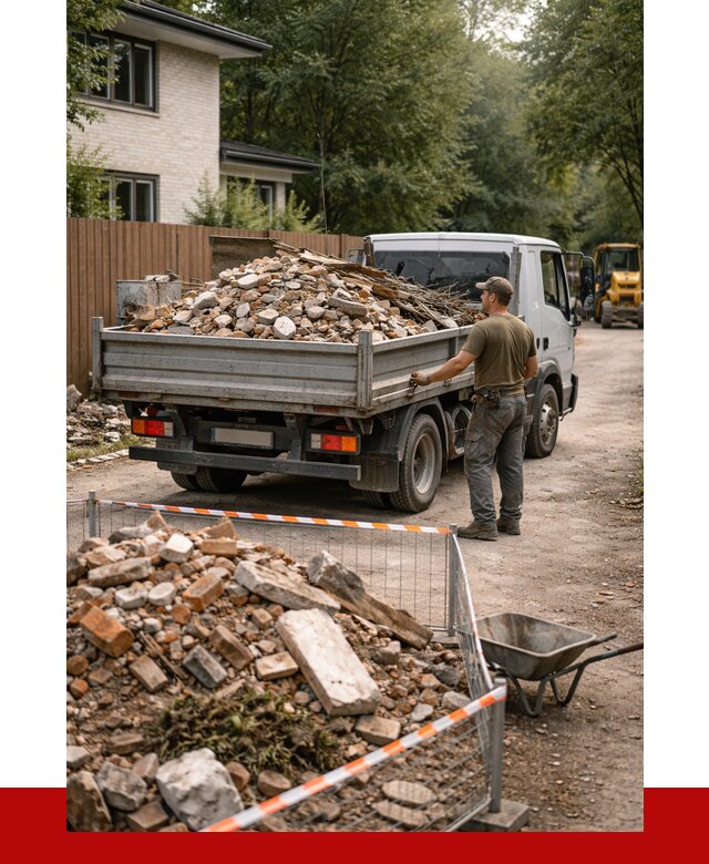 Вывоз строительного мусора с погрузкой в Большой Камне от 7606 р | ПРОНЕРУДБль