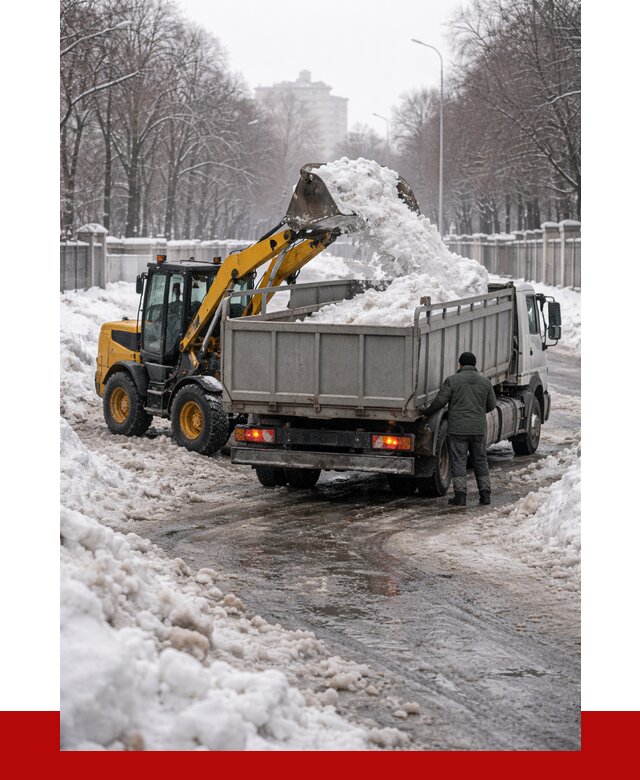 Вывоз снега с погрузкой в Большой Камне от 3549 р. ПРОНЕРУДБль
