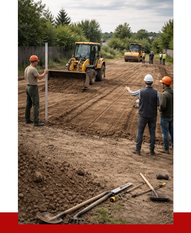 Планировка участка грунтом в Большой Камне от 4563 р ПРОНЕРУДБль