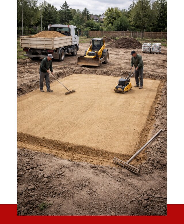 Устройство песчаной подушки в Большой Камне от 4563 р. ПРОНЕРУДБль