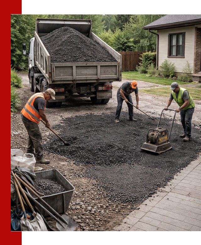 Асфальтовая крошка для двора с доставкой в Большой Камне